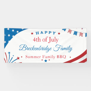 4th of July Independence Family Summer BBQ Banner