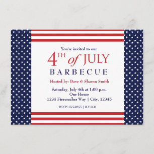 4th of July Independence Party Event Invitation