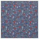 4th of July, Independence Patriotic Red White Blue Fabric