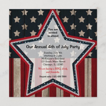 4th Of July Invitation