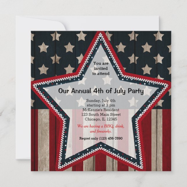 4th of July Invitation (Front)
