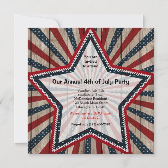 4th of July Invitation (Front)