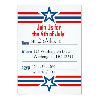 4th of July Invitation