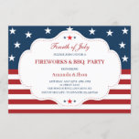4th of July Invitation, Independence Day, BBQ Invitation