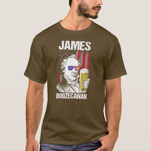 4th Of July James Buchanan Patriot James T_Shirt