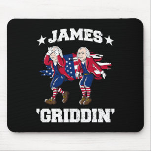 4th Of July James Madison Griddy James Griddin  Mouse Pad