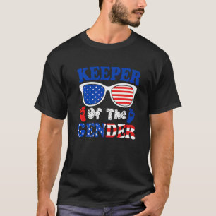 4th Of July Keeper Of The Gender Baby Reveal Annou T-Shirt