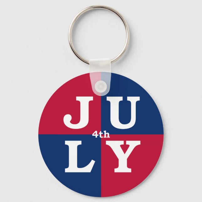 4th of July Keychain (Front)