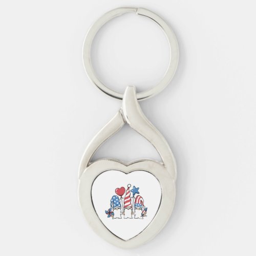4th of July Keychain