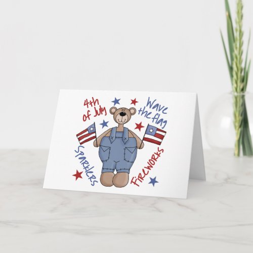 4th Of July Kids Patriotic Greeting Card