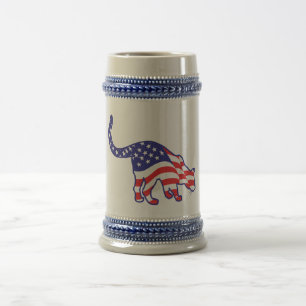 4th of July Kitty Cats Beer Stein