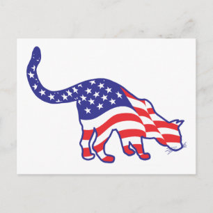 4th of July Kitty Cats Postcard