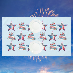 4th of July "Land of The Free" Table Cloth