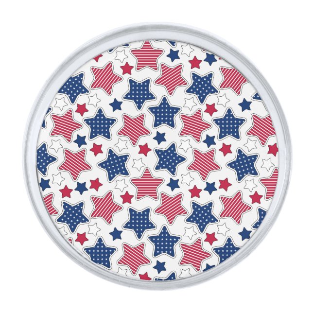 4th Of July Lapel Pin (Front)