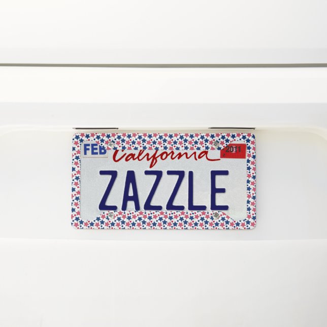 4th Of July License Plate Frame (On Car)