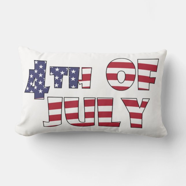4TH OF JULY LUMBAR PILLOW (Front)