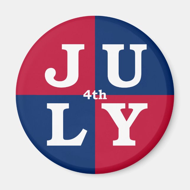 4th of July Magnet (Front)