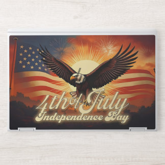 4th of July – Majestic Eagle & Fireworks Tribute🦅 HP Laptop Skin