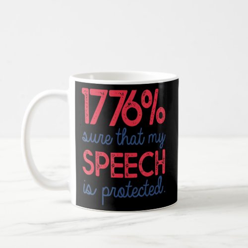 4th Of July Memorial Day 1776 Sure My Speech Is Pr Coffee Mug