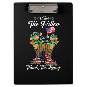 4th Of July Memorial Day Veteran Honor Clipboard