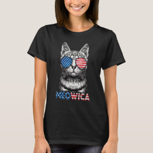 4th Of July Meowica Cat Merica Men Usa American Fl T-Shirt