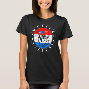 4th Of July Merica Catch Labrador Dog Usa Independ T-Shirt