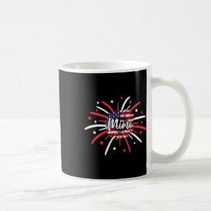 4th Of July Mimi Sunflower American Flag Fireworks Coffee Mug