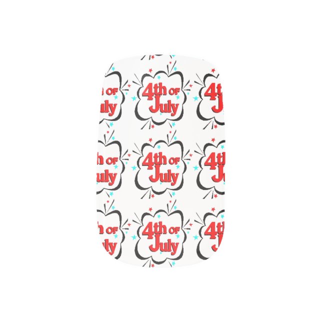 4th Of July Minx Nail Wraps (Right Thumb)