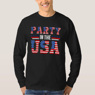 4th of july Mom And Girl baby PINK PARTY in the US T-Shirt