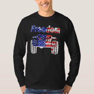 4th Of July Mud Ride UTV SXS Offroad Freedom Racer T-Shirt