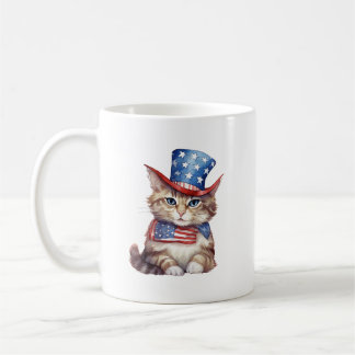 4th of July Mug | Patriotic Cat