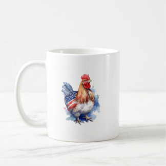 4th of July Mug | Patriotic Chicken Mug