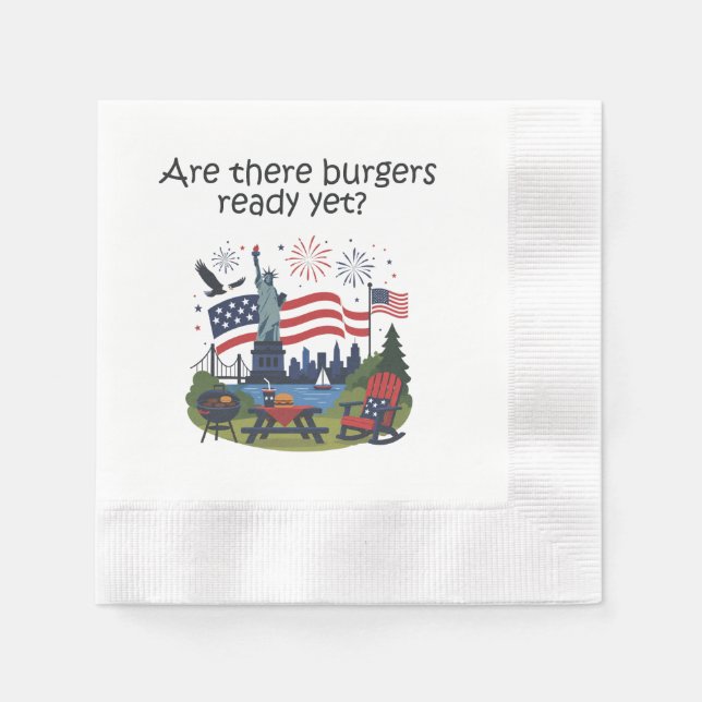 4th of July Napkins (Front)