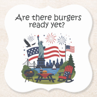 4th of July Napkins Paper Coaster