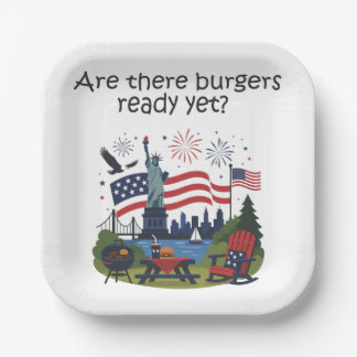 4th of July Napkins Paper Plates