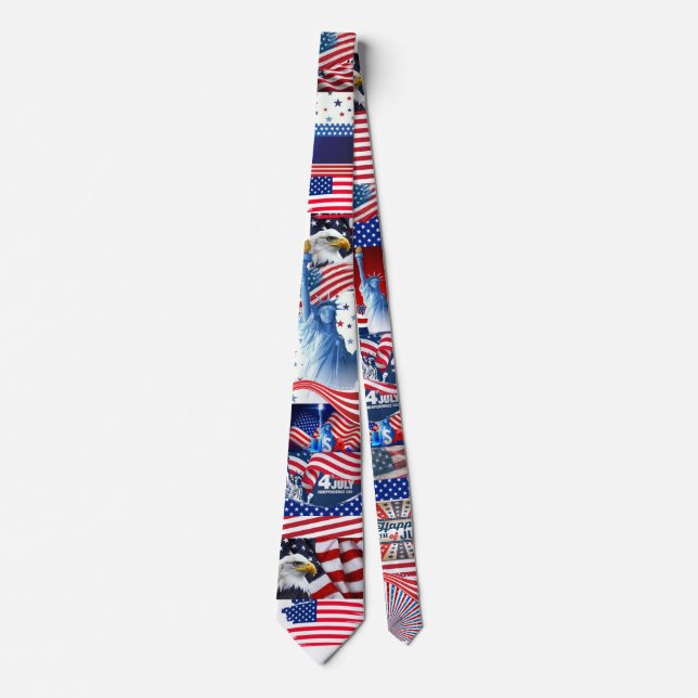4th of july neck tie (Front)