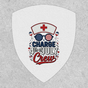 4th of July Nurse Crew Patriotic Medical Shirt Des Patch
