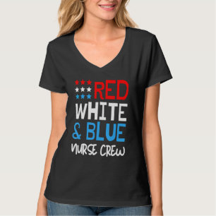 4th Of July Nurse Crew Scrub Tops Patriotic Nurses
