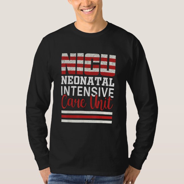 4th Of July Nurse Life American USA Flag NICU Nurs T-Shirt (Front)