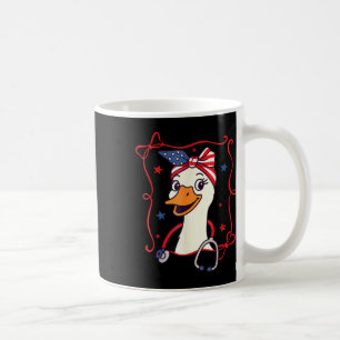4th Of July Nurse Life Nursing Silly Goose Indepen Coffee Mug