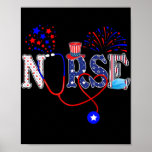 4th of July nursing for women stethoscope nurse Poster<br><div class="desc">4th of July nursing for women stethoscope nurse graduation Gift. Perfect gift for your dad,  mom,  papa,  men,  women,  friend and family members on Thanksgiving Day,  Christmas Day,  Mothers Day,  Fathers Day,  4th of July,  1776 Independent day,  Veterans Day,  Halloween Day,  Patrick's Day</div>