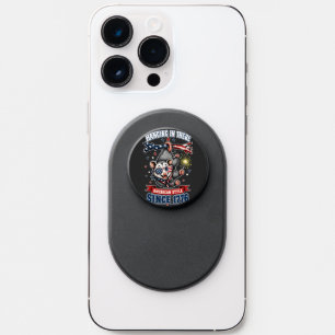 4th of July Opossum Hanging Phone Grip