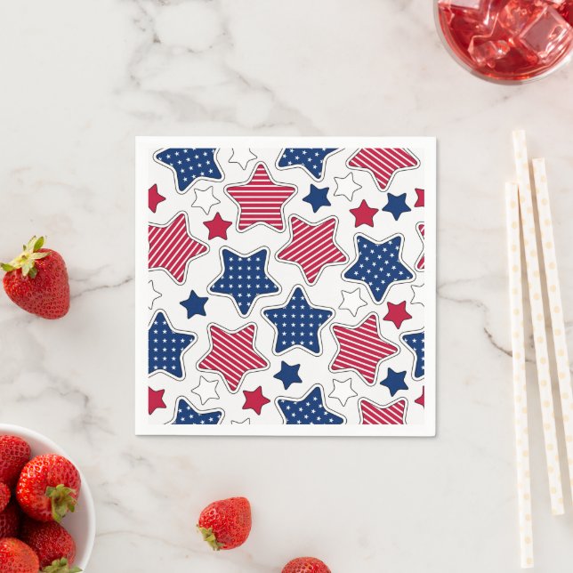 4th Of July Paper Napkins (Insitu)