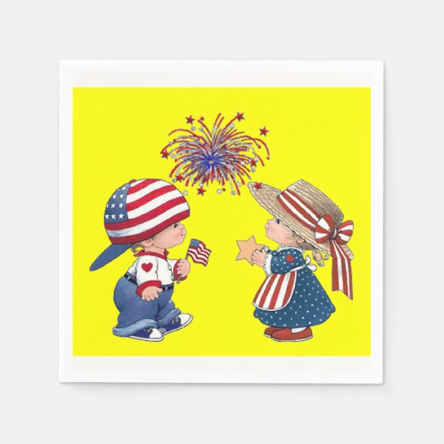 4Th of July Paper Napkins (Front)