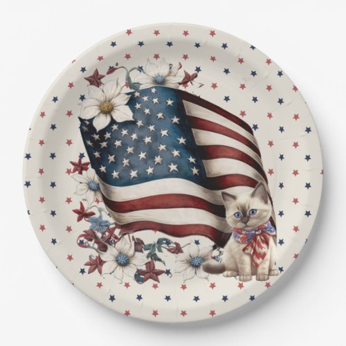4th of July Paper Plate