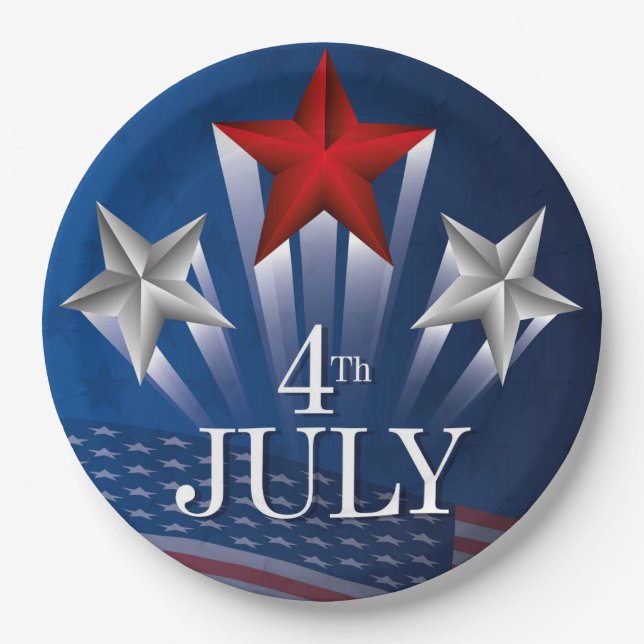 4th of July Paper Plates (Front)