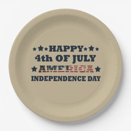 4th of july paper plates