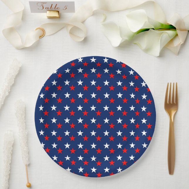 4th of July Paper Plates (Wedding)