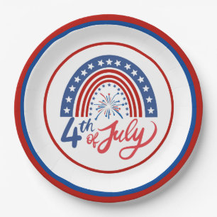 4th of July Paper Plates