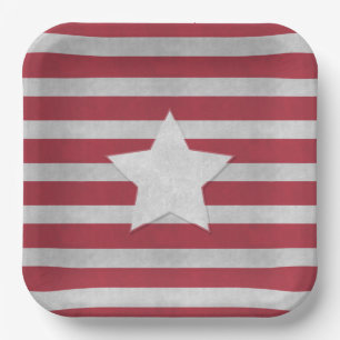 4th of July  Paper Plates